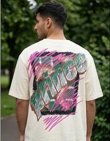 Graphic Print Oversized Tee
