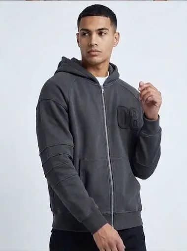 Zip-Up Fleece Hoodie