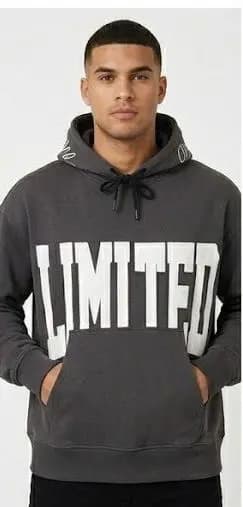 Text Graphic Pullover Hoodie