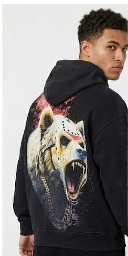 Wolf Graphic Pullover Hoodie
