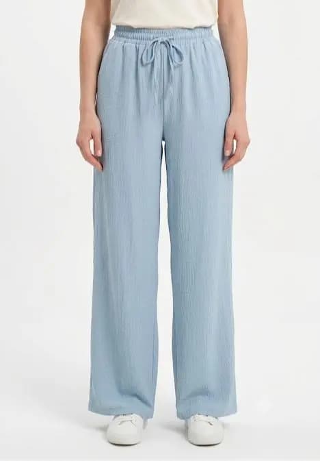 Wide-Leg Lounge Pants